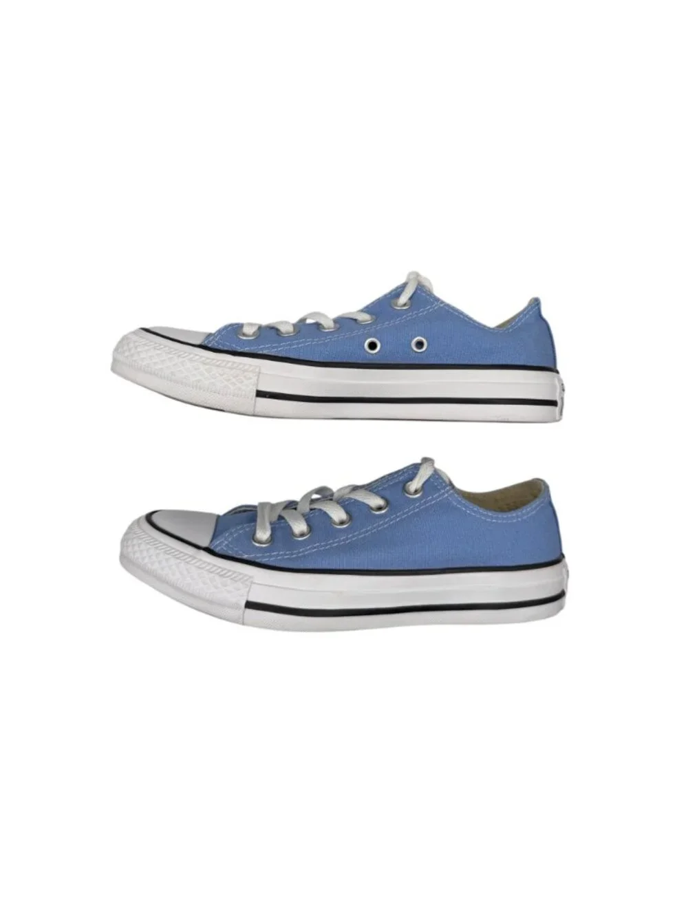 Converse All Star Low Top Lace Up Canvas Pioneer Blue Sneakers (5) - Picture 6 of 15